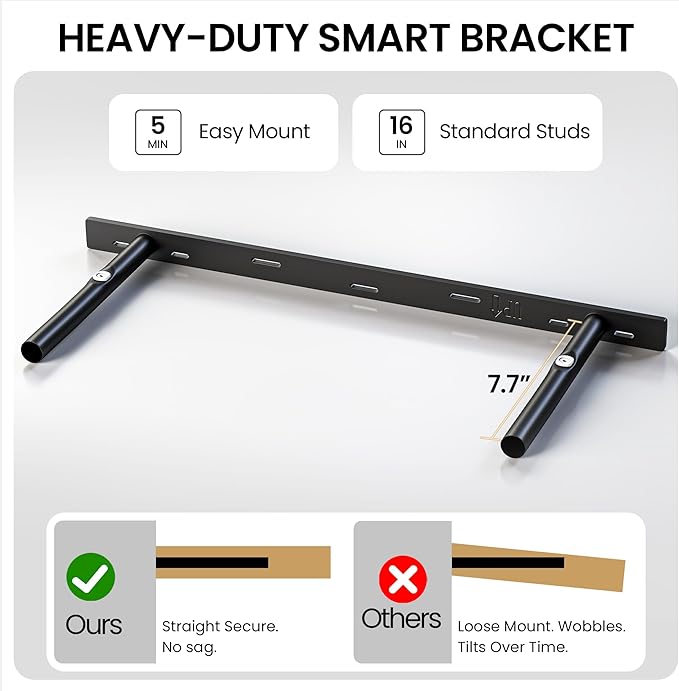Oak Floating Shelves 55Inch Long, 12 Inch Deep Floating Shelves - Image 7