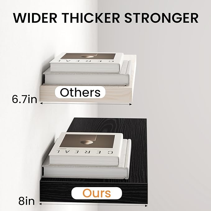 Fun Memories 67Inch Long Floating Shelves, 8 Inch Deep Shelves - Image 4