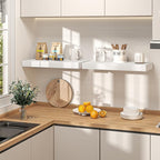 White Floating Shelves 48Inch Long, 12 Inch Deep Floating Shelves - Image 8