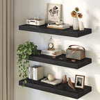 Black Floating Shelves 48Inch Long, 12 Inch Deep Floating Shelves - Image 8