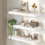 White Floating Shelves 48Inch Long, 12 Inch Deep Floating Shelves - Image 3