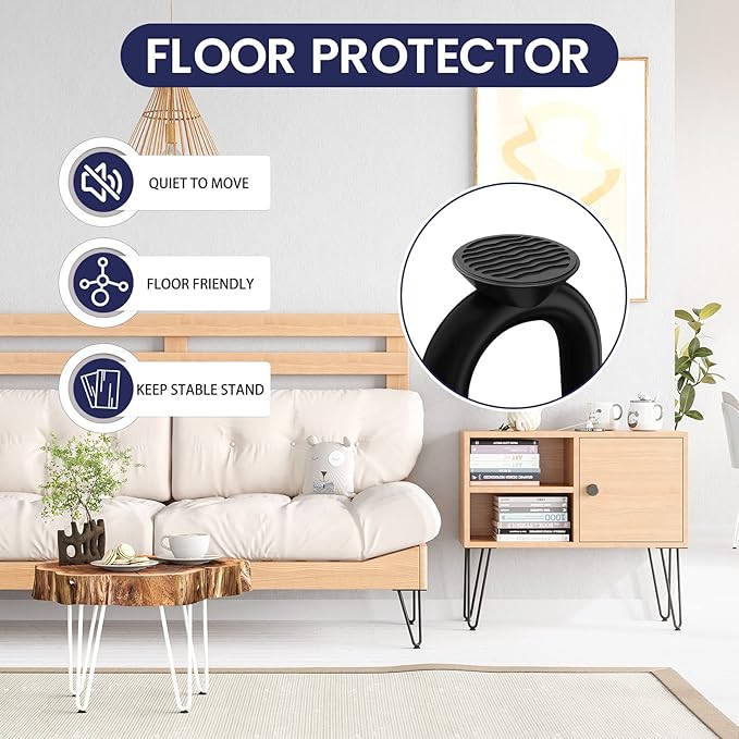 SMARTSTANDARD 9 Inch Heavy Duty Hairpin Furniture Legs, Metal Home DIY Projects - Image 5