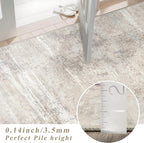 2x6 Washable Runner Rug for Kitchen: Easy-Clean Stain Resistant Carpet for - Image 6