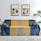 Bohemian Throw Blanket for Couch，Colorful Chenille Tassels Boho Woven Hippie - Image 2